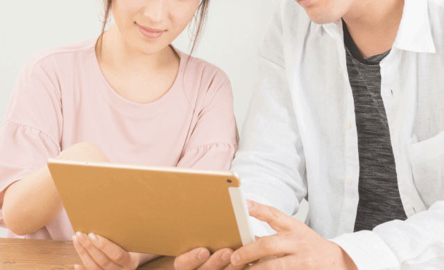 お顔を見ながら接客できます